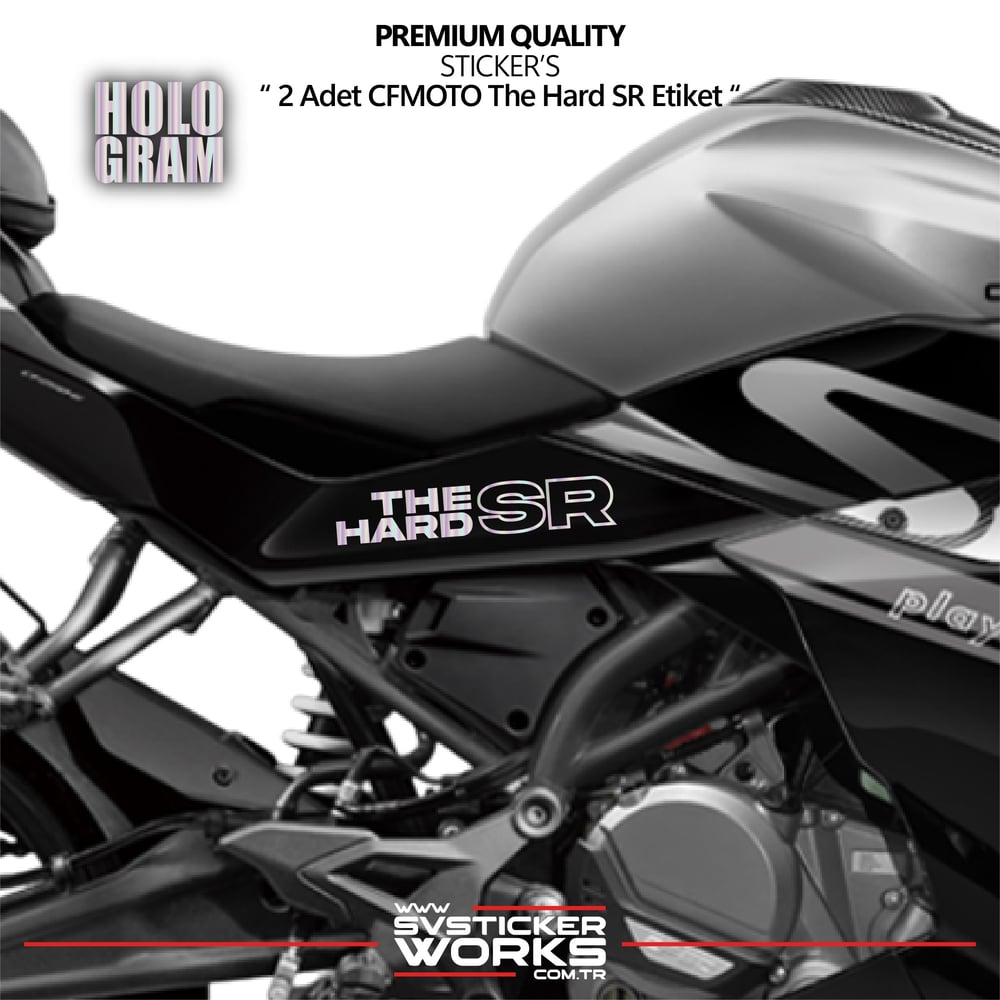 CFMOTO The Hard SR Sticker Yüksek Kalite Folyo 2 Adet Sticker Etiket