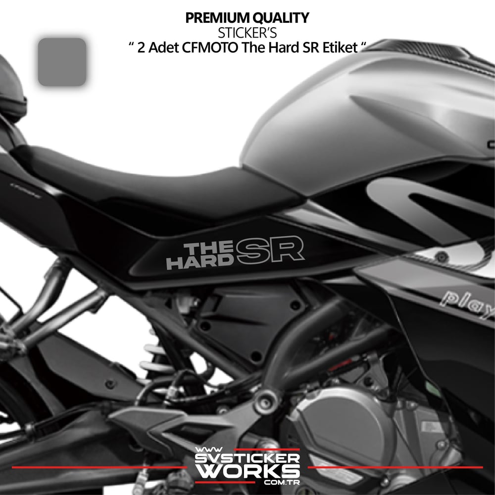 CFMOTO The Hard SR Sticker Yüksek Kalite Folyo 2 Adet Sticker Etiket