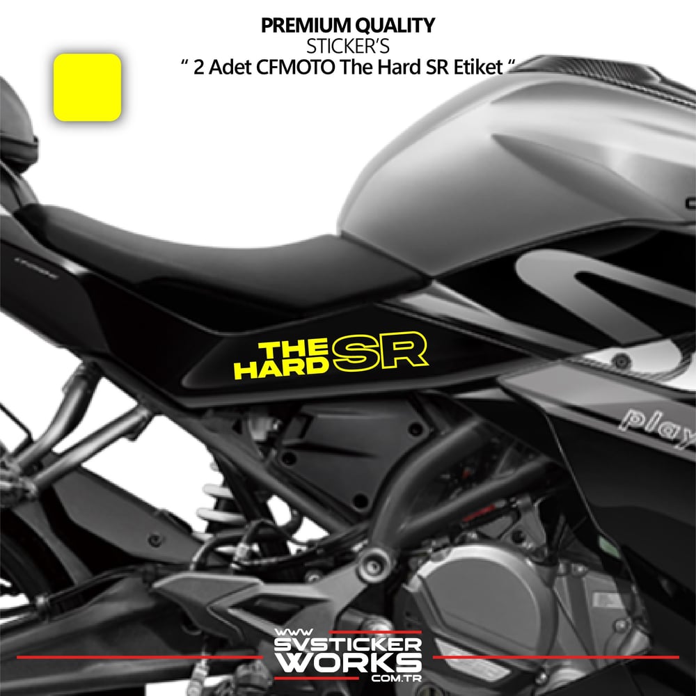 CFMOTO The Hard SR Sticker Yüksek Kalite Folyo 2 Adet Sticker Etiket