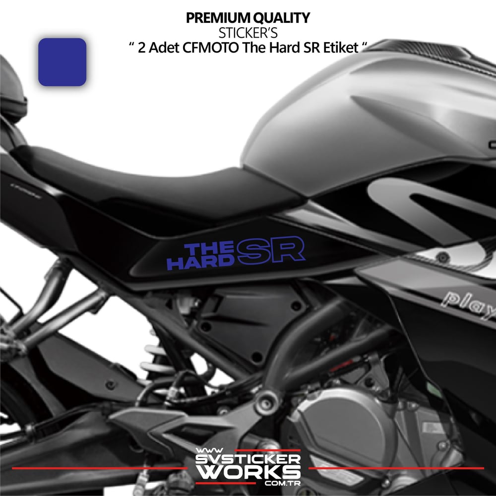 CFMOTO The Hard SR Sticker Yüksek Kalite Folyo 2 Adet Sticker Etiket