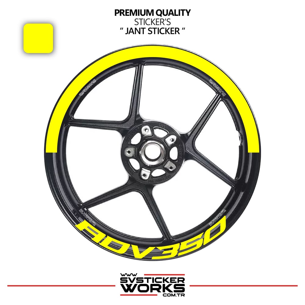 Honda Adv 350 Jant Şeridi – Yarım Jant Kaplama & Adv 350 Yazı Sticker Seti