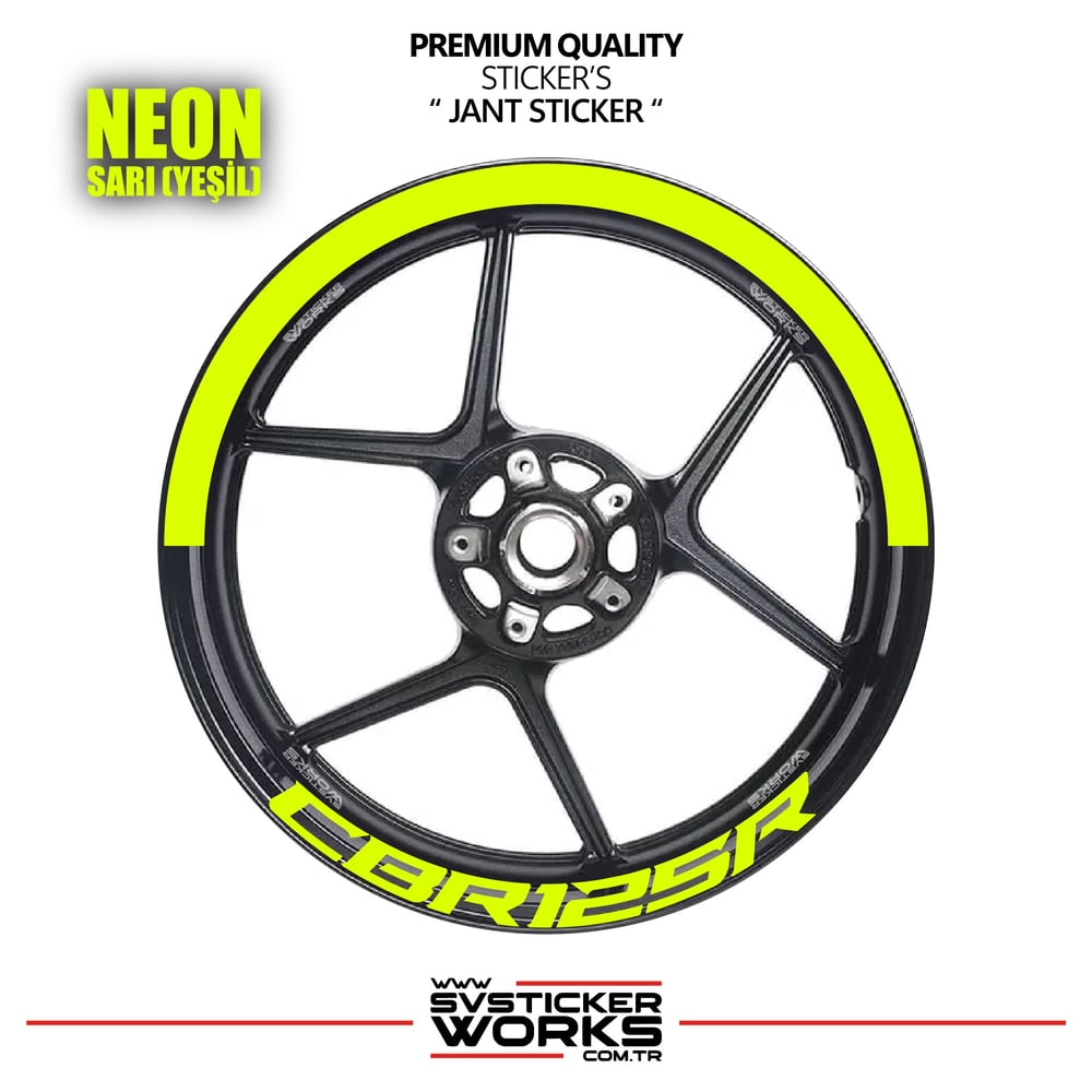 Honda Cbr 125 R Jant Şeridi – Yarım Jant Kaplama & Cbr 125 R Yazı Sticker Seti