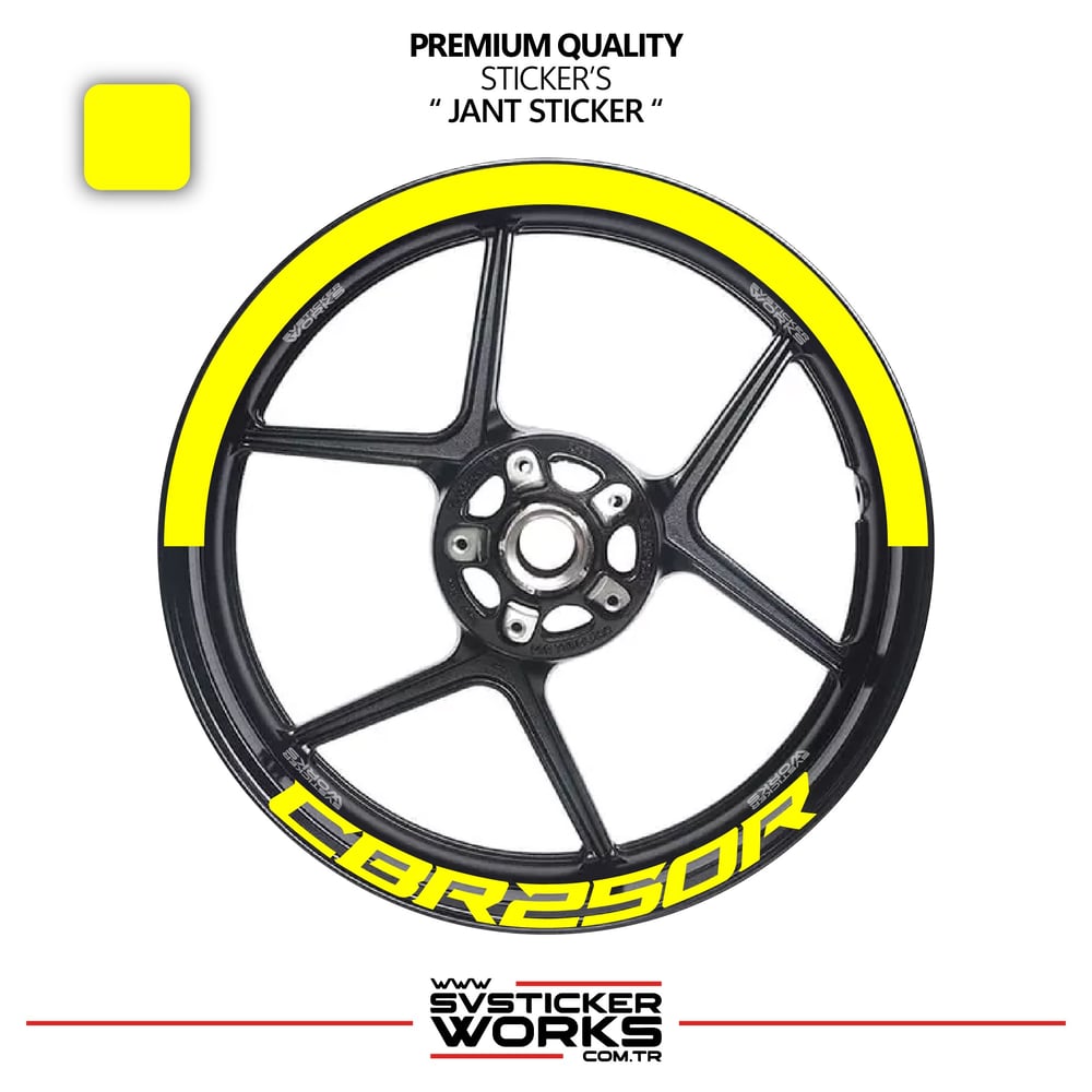 Honda Cbr 250 R Jant Şeridi – Yarım Jant Kaplama & Cbr 250 R Yazı Sticker Seti