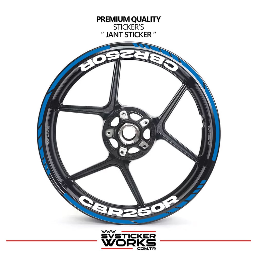 Honda CBR 250R Jant Sticker İç Dış CBR125R Yazılı Etiket Sticker Modeli