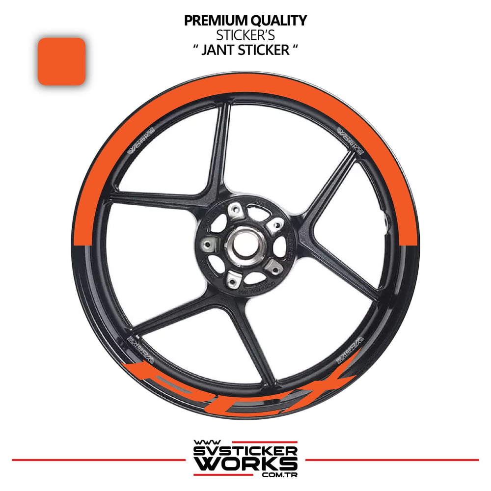Honda PCX Jant Şeridi – Yarım Jant Kaplama & PCX Yazı Sticker Seti