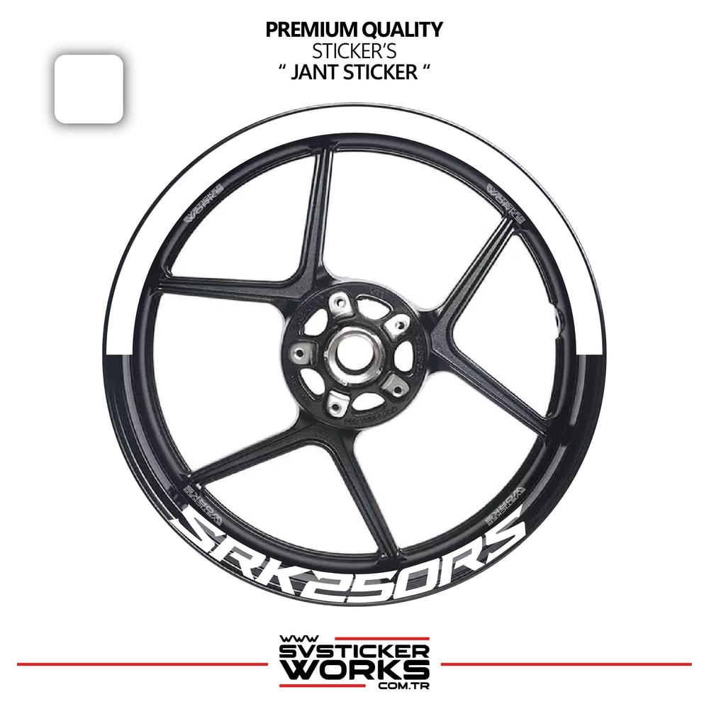 RKS SRK250 RS Jant Şeridi – Yarım Jant Kaplama & SRK250 RS Yazı Sticker Seti