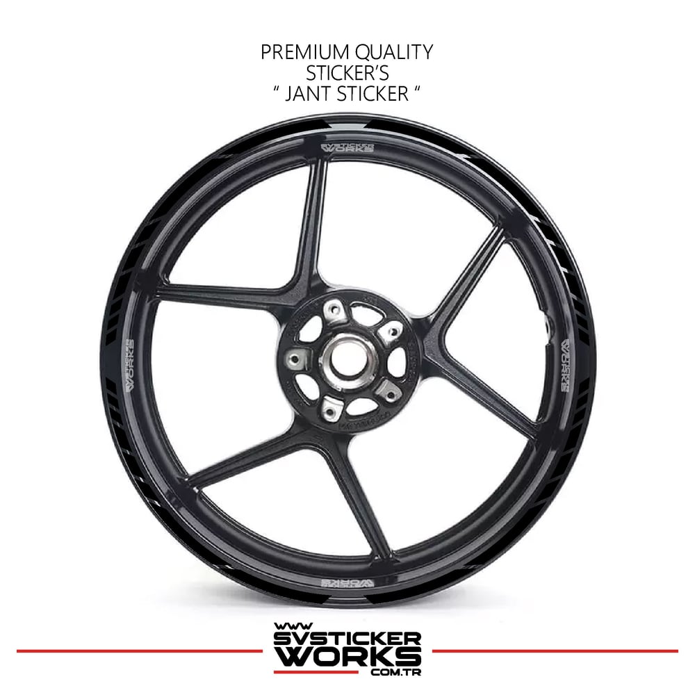 TÜM MOTOSİKELTLER UYUMLU 17 İNCH JANT STİCKER SETİ