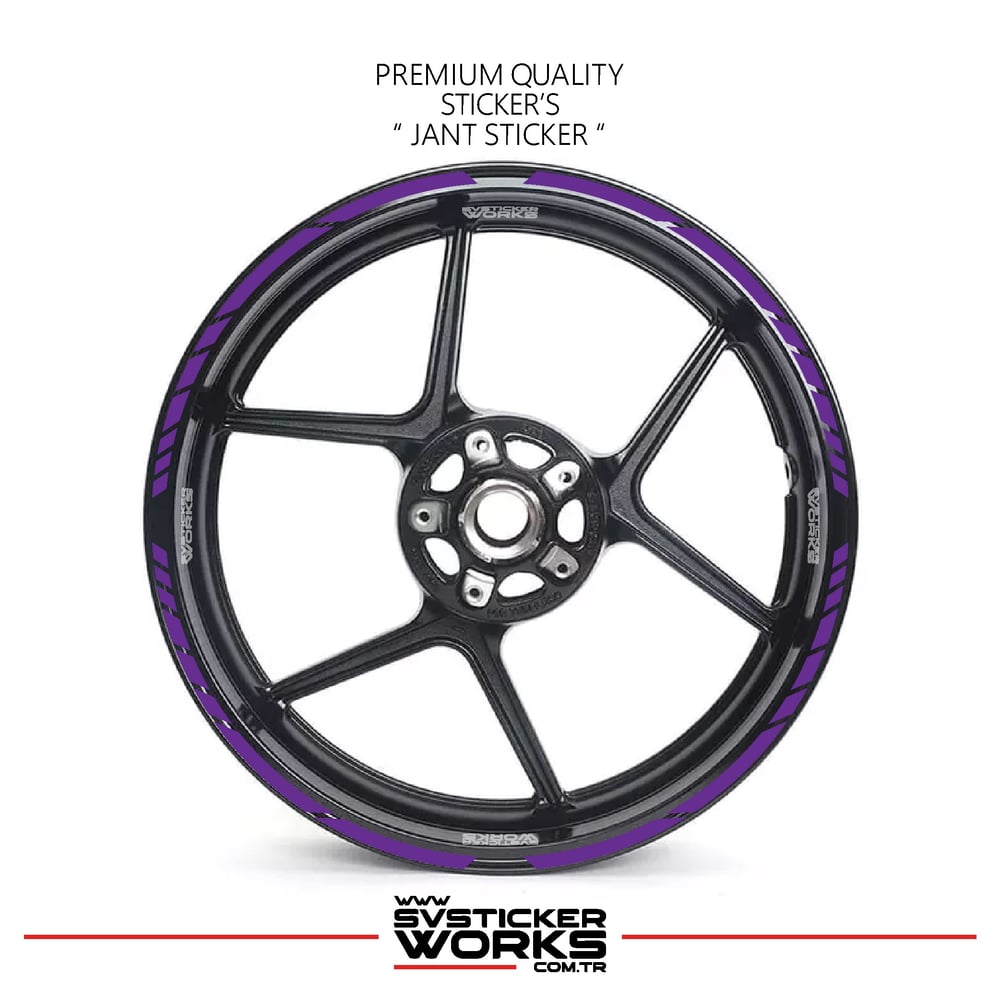 TÜM MOTOSİKELTLER UYUMLU 17 İNCH JANT STİCKER SETİ