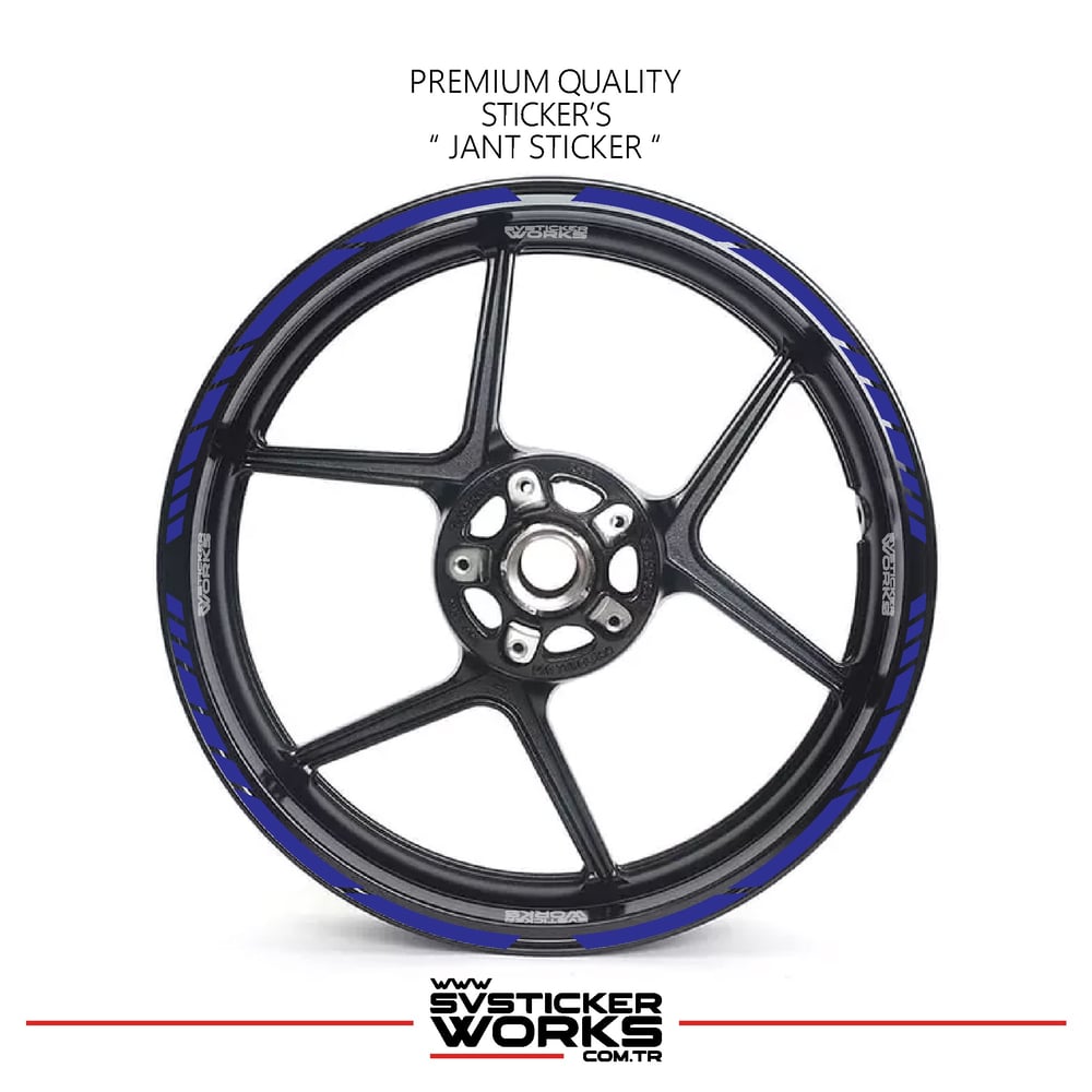 TÜM MOTOSİKELTLER UYUMLU 17 İNCH JANT STİCKER SETİ