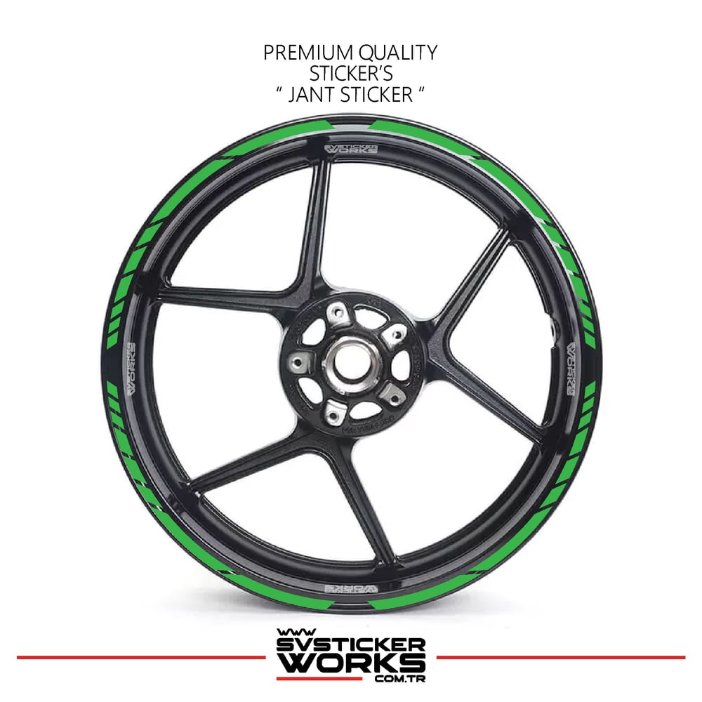 TÜM MOTOSİKELTLER UYUMLU 17 İNCH JANT STİCKER SETİ