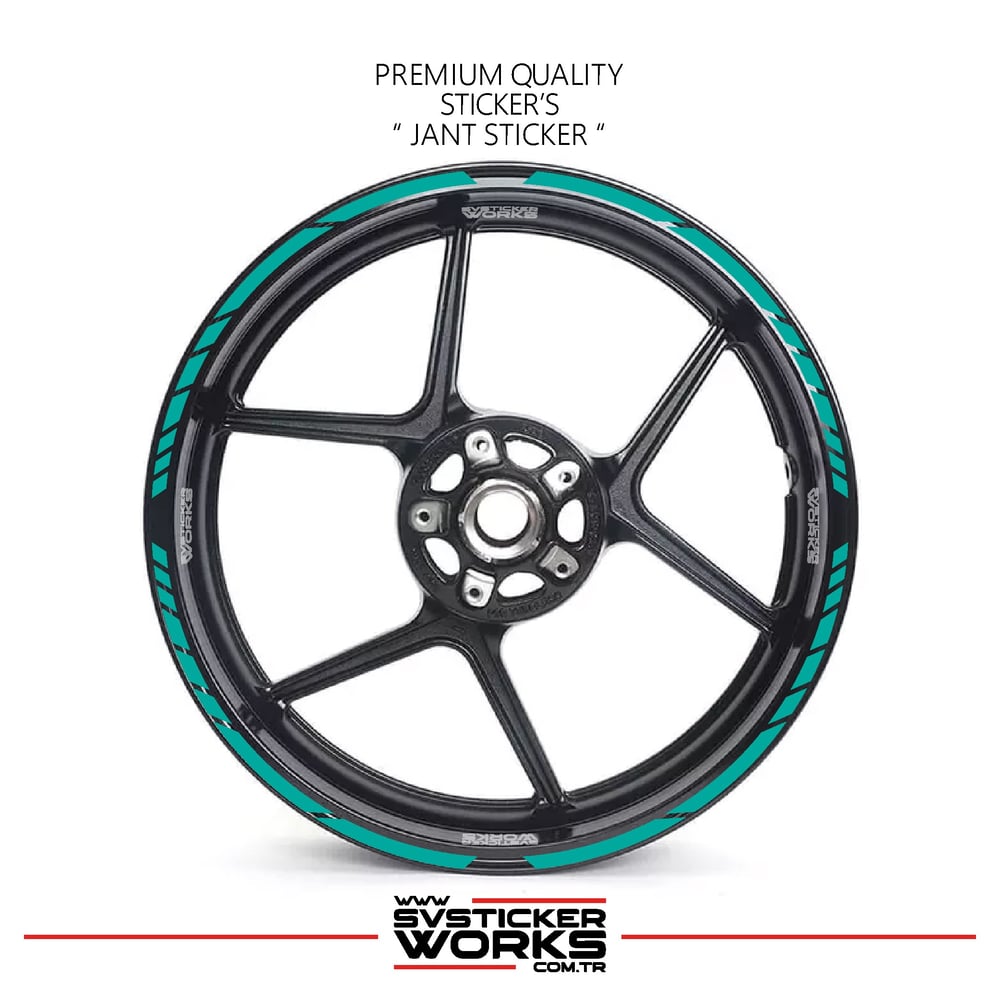 TÜM MOTOSİKELTLER UYUMLU 17 İNCH JANT STİCKER SETİ