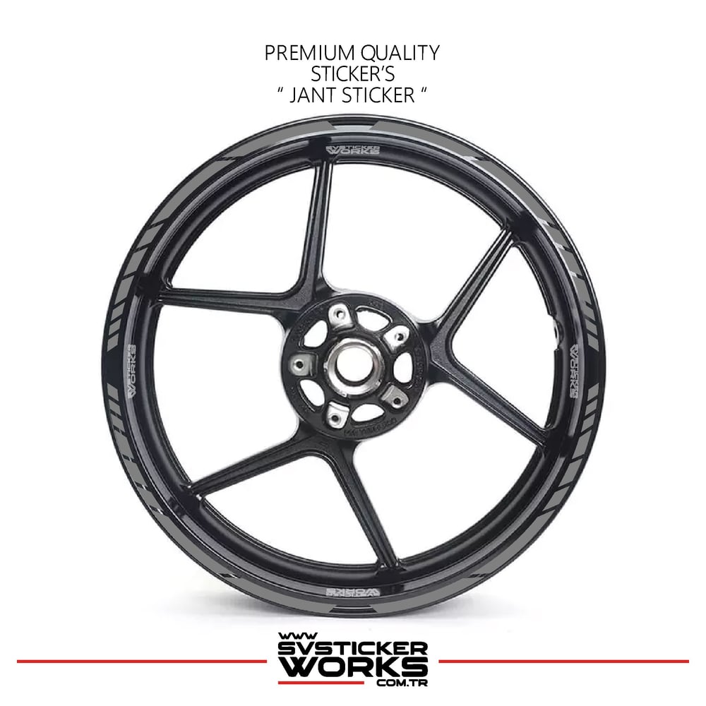 TÜM MOTOSİKELTLER UYUMLU 17 İNCH JANT STİCKER SETİ