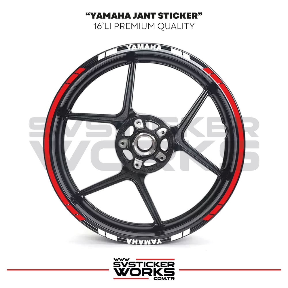 Yamaha Jant Sticker Seti Yüksek Kalite 16Lı Jant Set Yamaha Uyumlu 