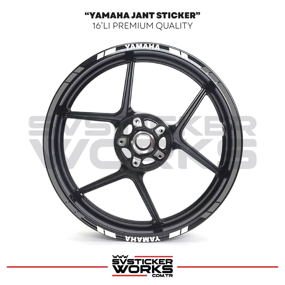 Yamaha Jant Sticker Seti Yüksek Kalite 16Lı Jant Set Yamaha Uyumlu 