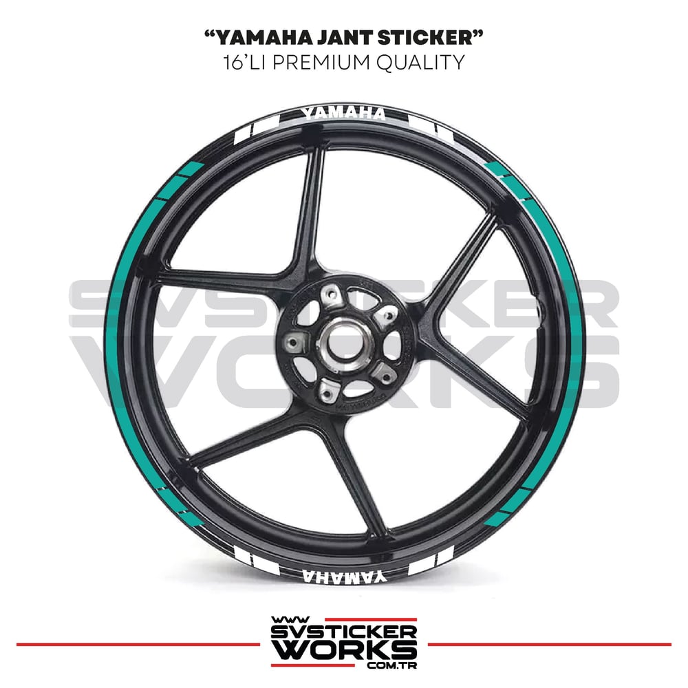 Yamaha Jant Sticker Seti Yüksek Kalite 16Lı Jant Set Yamaha Uyumlu 