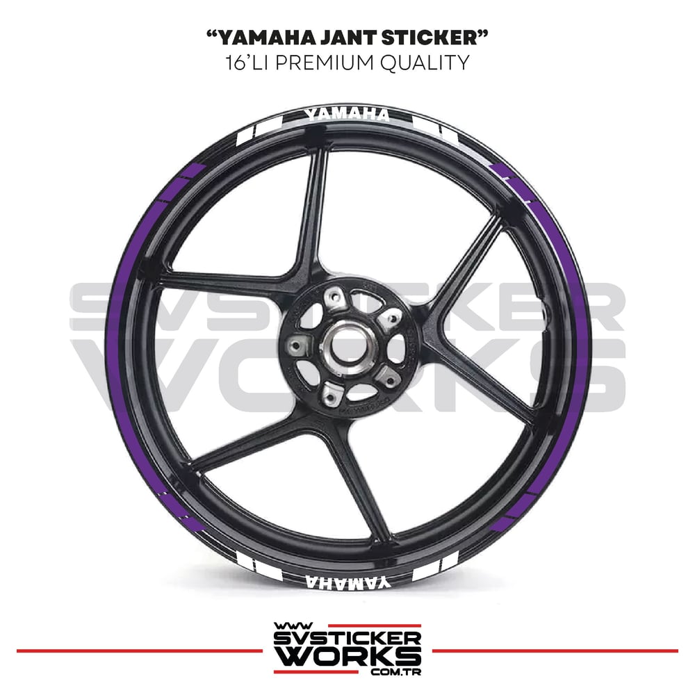 Yamaha Jant Sticker Seti Yüksek Kalite 16Lı Jant Set Yamaha Uyumlu 