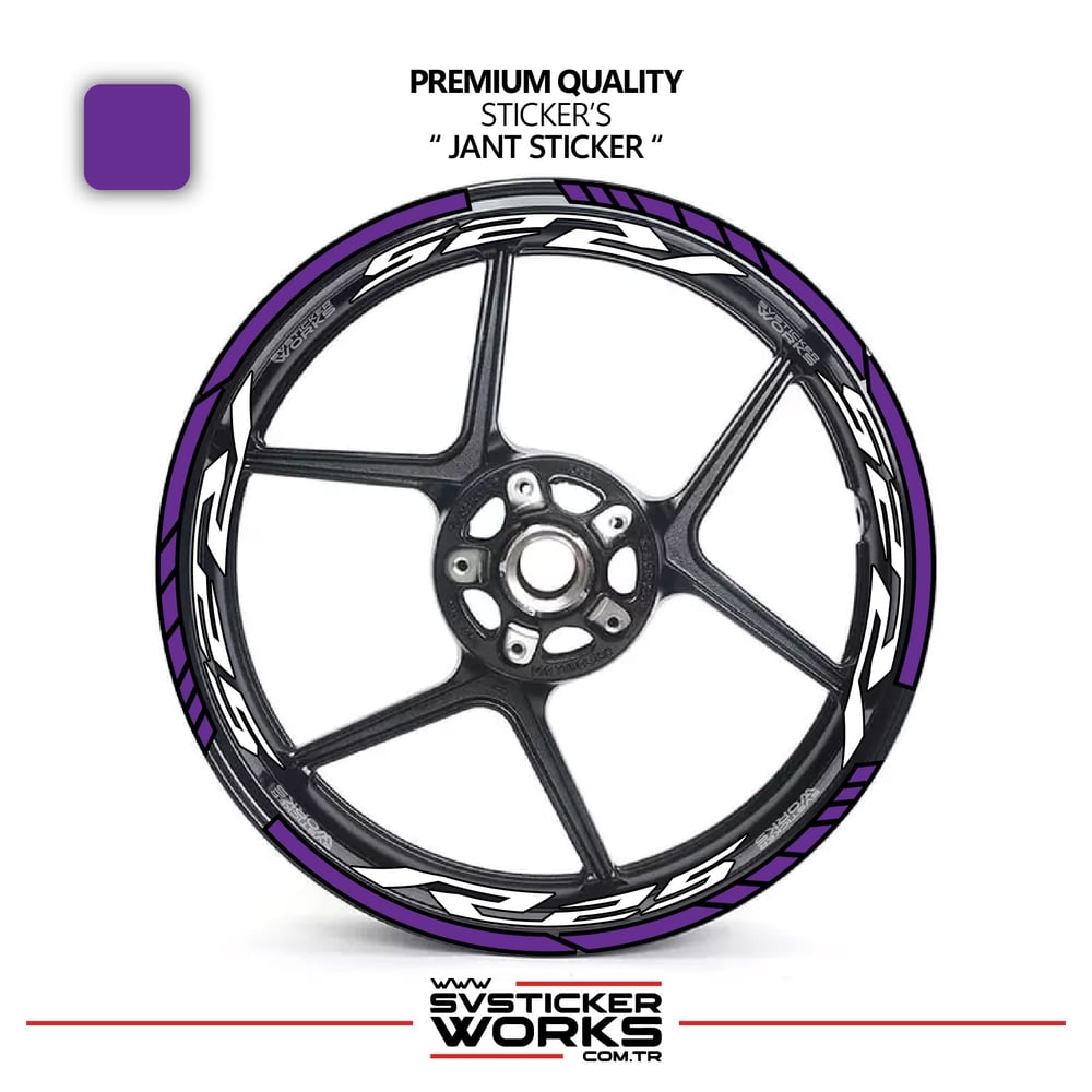 Yamaha R25 Jant Sticker Ve İç Yazı Basklı Etiket Sticker Modeli Premium Kalite