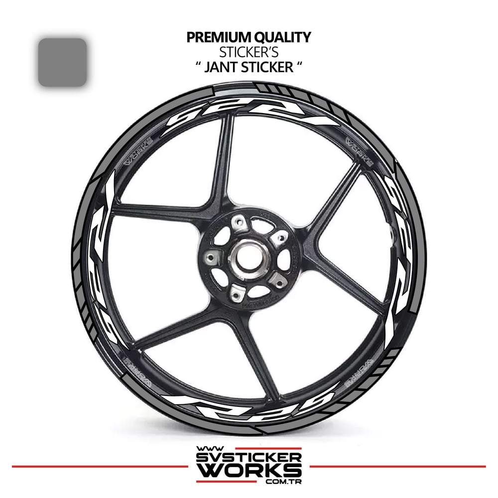 Yamaha R25 Jant Sticker Ve İç Yazı Basklı Etiket Sticker Modeli Premium Kalite