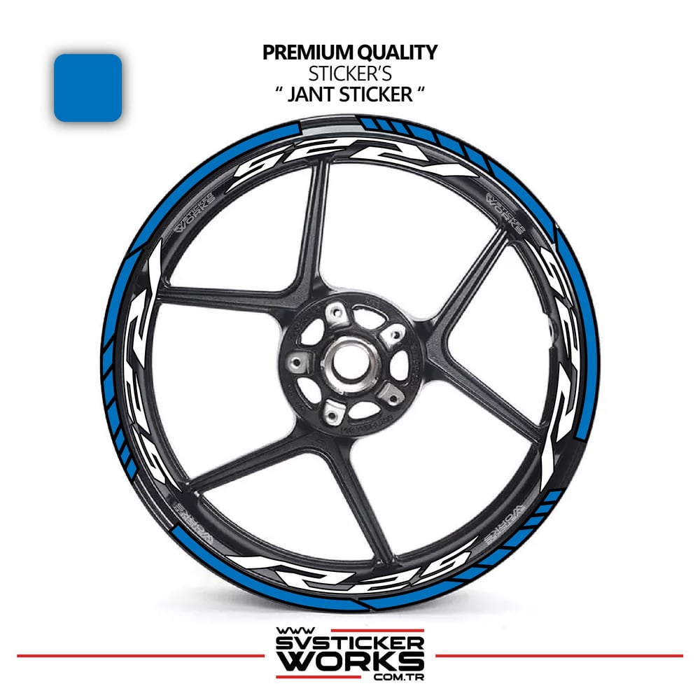 Yamaha R25 Jant Sticker Ve İç Yazı Basklı Etiket Sticker Modeli Premium Kalite