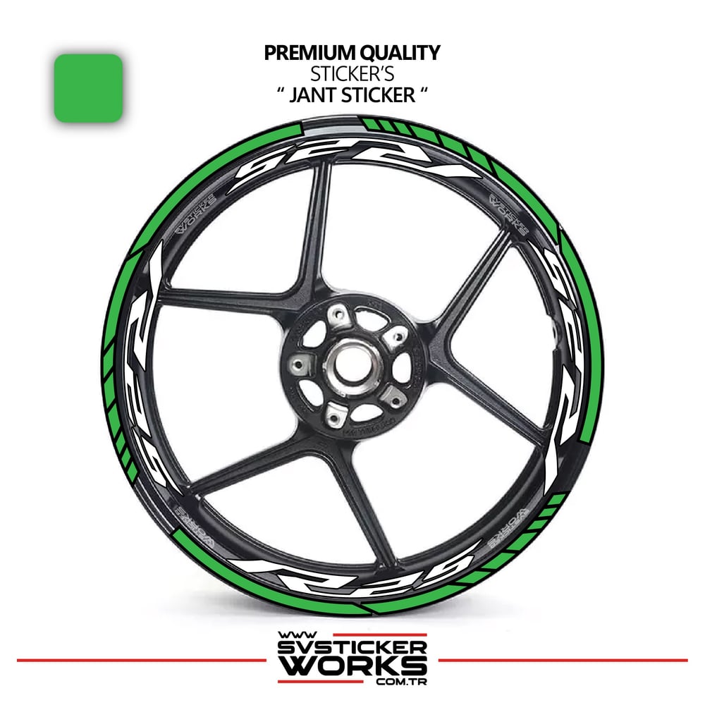 Yamaha R25 Jant Sticker Ve İç Yazı Basklı Etiket Sticker Modeli Premium Kalite