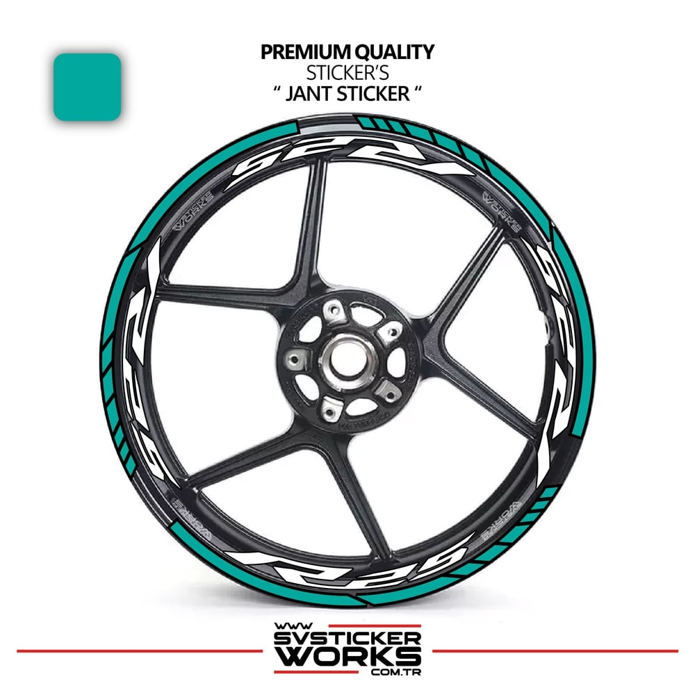 Yamaha R25 Jant Sticker Ve İç Yazı Basklı Etiket Sticker Modeli Premium Kalite