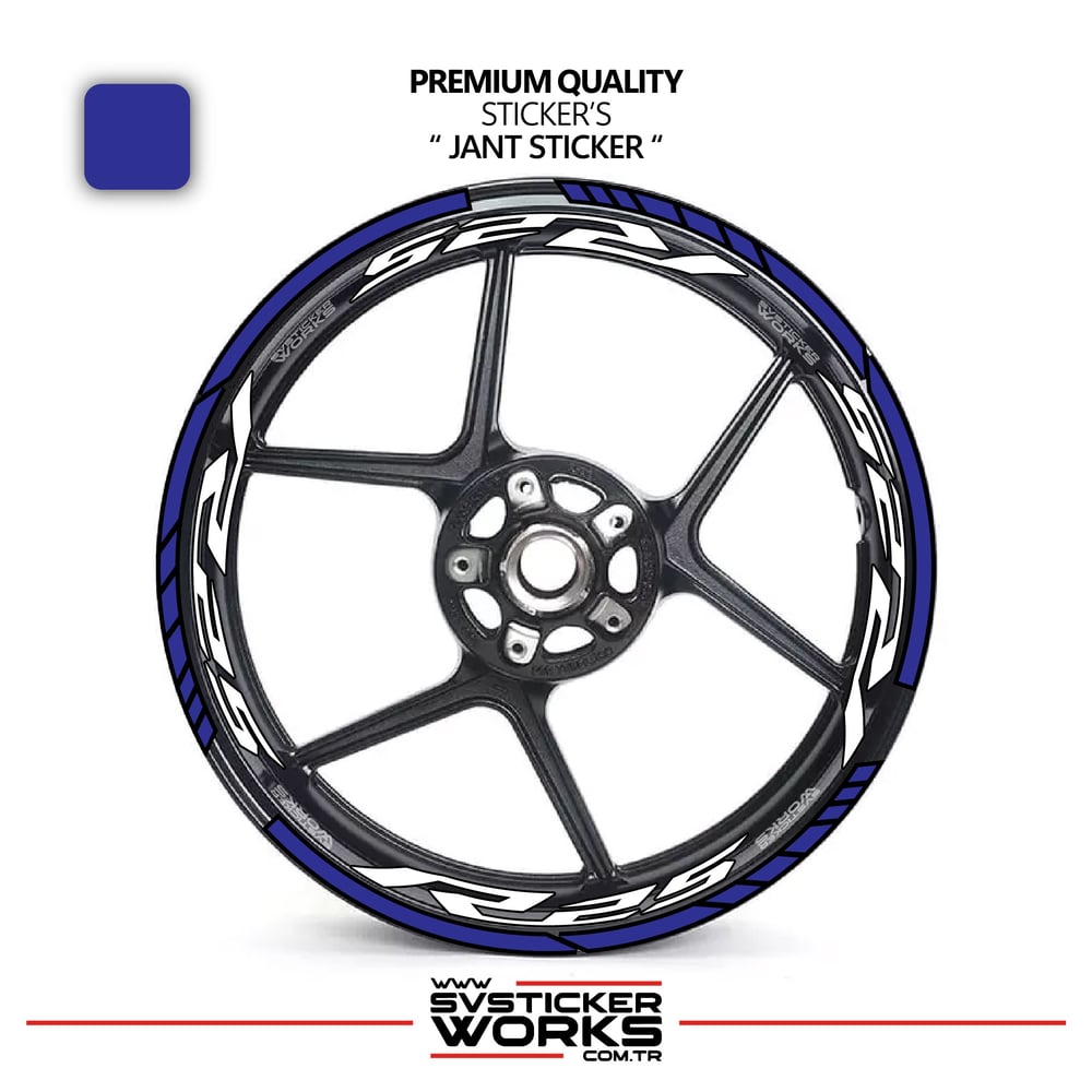 Yamaha R25 Jant Sticker Ve İç Yazı Basklı Etiket Sticker Modeli Premium Kalite
