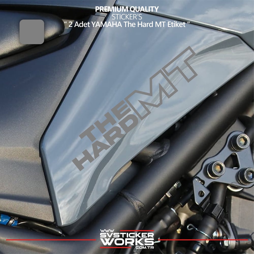 YAMAHA The Hard MT Sticker Yüksek Kalite Folyo 2 Adet Sticker Etiket