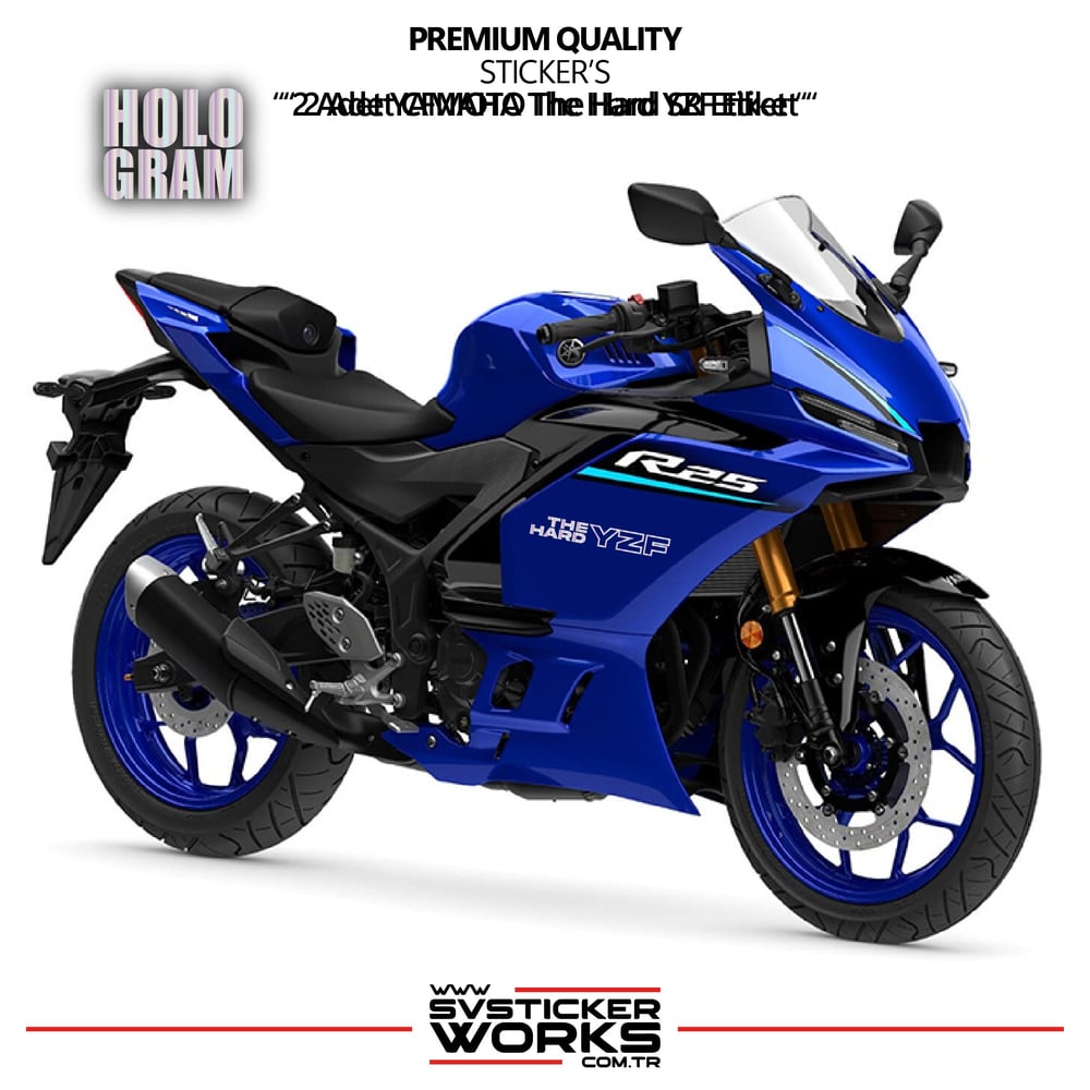 YAMAHA The Hard YZF Sticker Yüksek Kalite Folyo 2 Adet Sticker Etiket