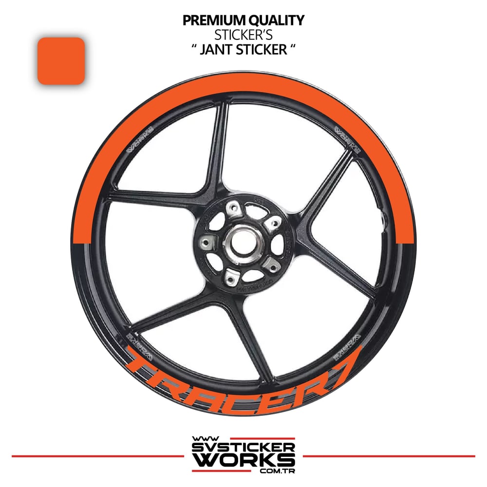 Yamaha Tracer 7 Jant Şeridi – Yarım Jant Kaplama & Tracer 7 Yazı Sticker Seti