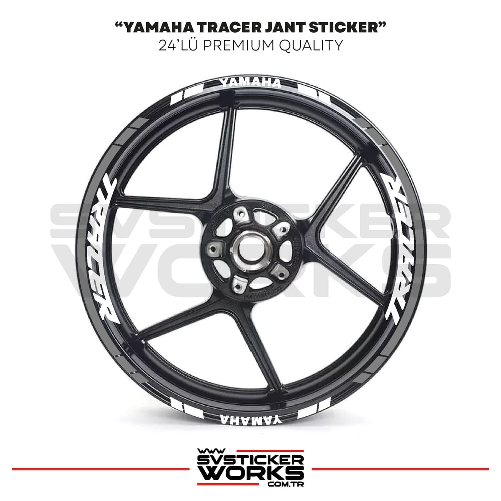 Yamaha Tracer Jant Sticker Seti Yüksek Kalite 24Lü Jant Set