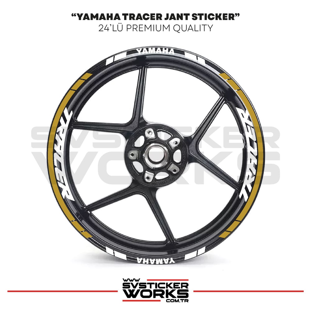 Yamaha Tracer Jant Sticker Seti Yüksek Kalite 24Lü Jant Set