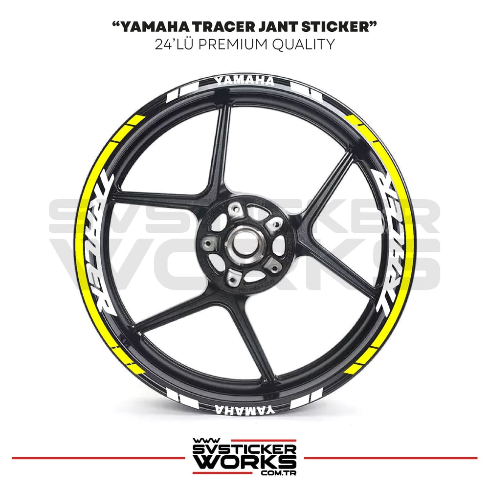 Yamaha Tracer Jant Sticker Seti Yüksek Kalite 24Lü Jant Set