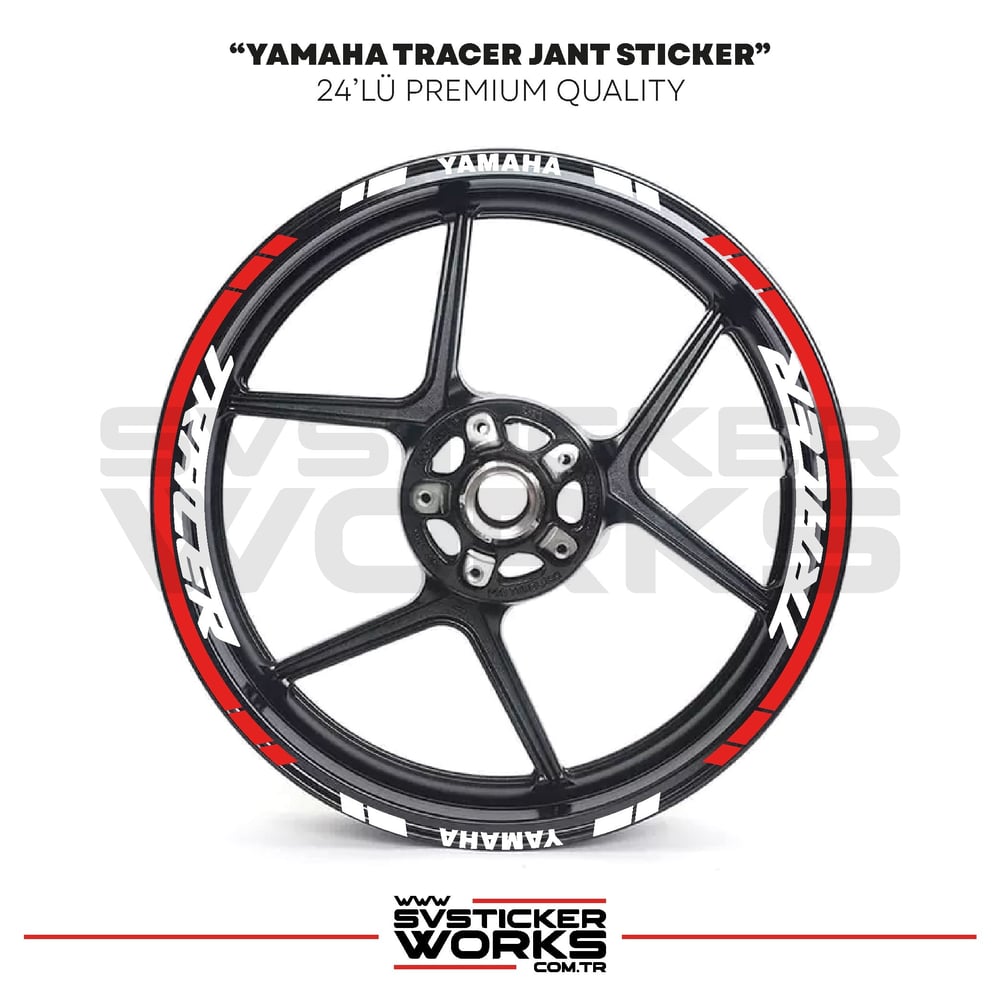 Yamaha Tracer Jant Sticker Seti Yüksek Kalite 24Lü Jant Set
