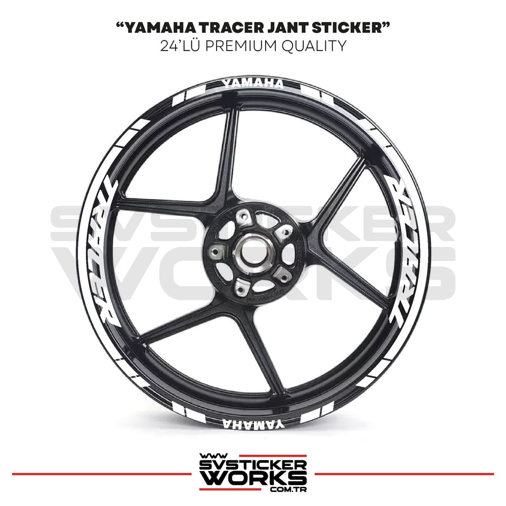 Yamaha Tracer Jant Sticker Seti Yüksek Kalite 24Lü Jant Set