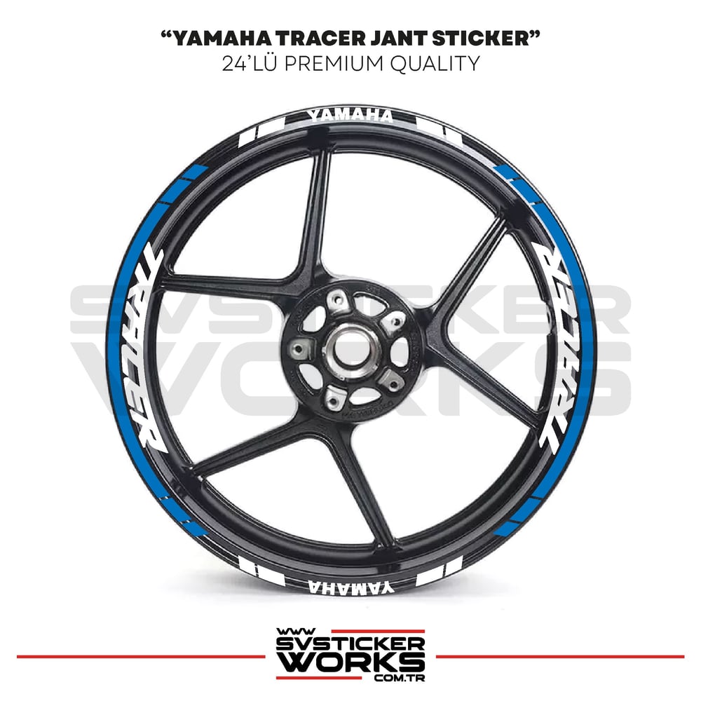Yamaha Tracer Jant Sticker Seti Yüksek Kalite 24Lü Jant Set