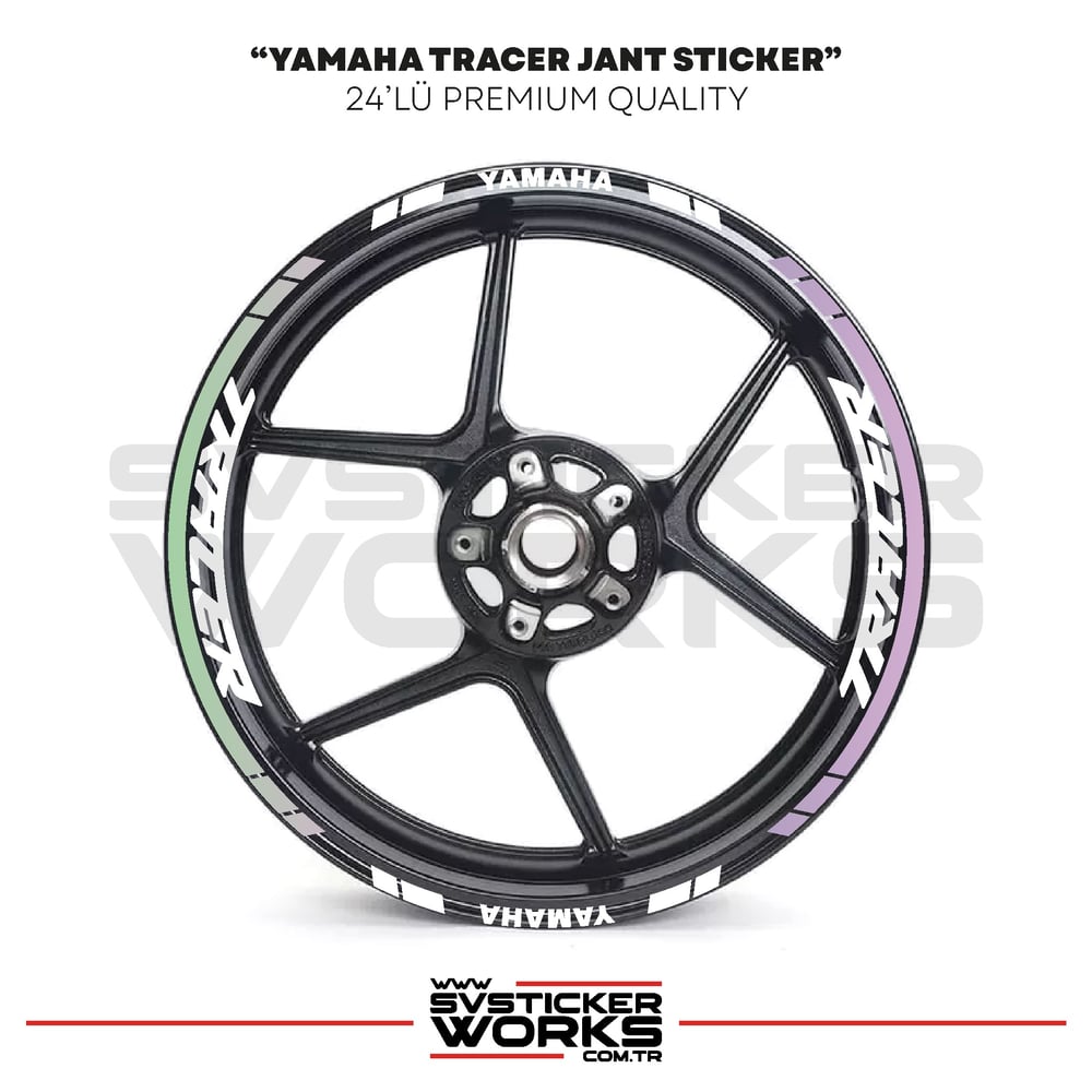 Yamaha Tracer Jant Sticker Seti Yüksek Kalite 24Lü Jant Set