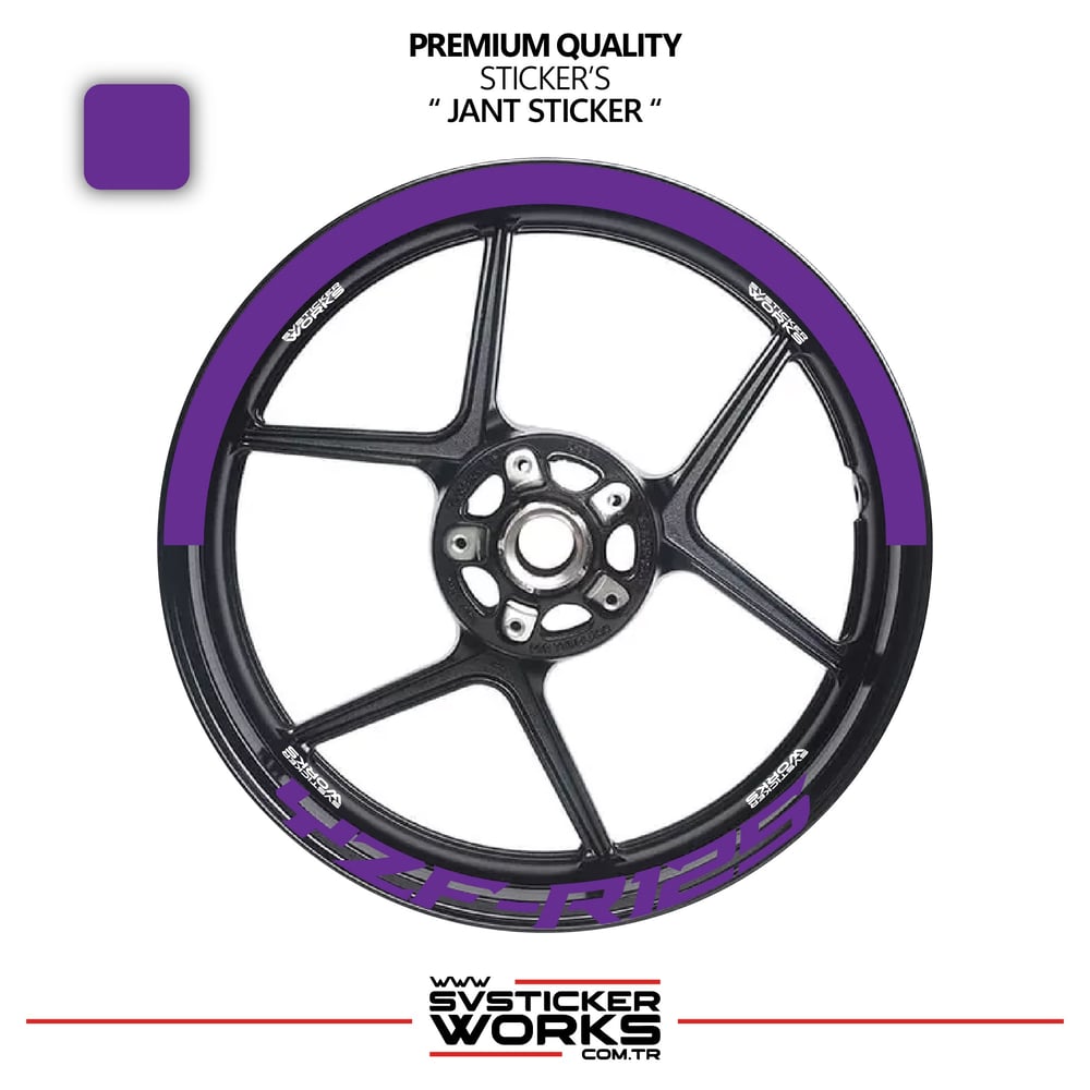Yamaha Yzf-R125 Jant Şeridi – Yarım Jant Kaplama & Yzf-R125 Yazı Sticker Seti