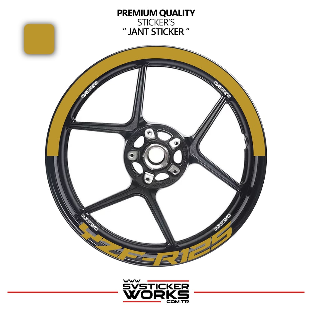 Yamaha Yzf-R125 Jant Şeridi – Yarım Jant Kaplama & Yzf-R125 Yazı Sticker Seti