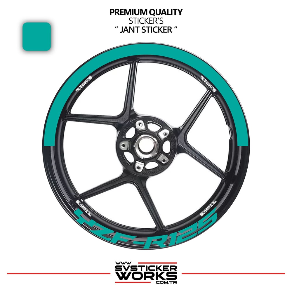 Yamaha Yzf-R125 Jant Şeridi – Yarım Jant Kaplama & Yzf-R125 Yazı Sticker Seti