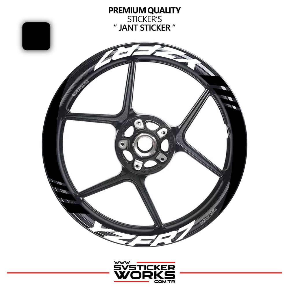Yamaha YZF-R7 Geniş Jant Kaplama Sticker Etiket Modeli 16lı Set Sticker Yüksek Kalite