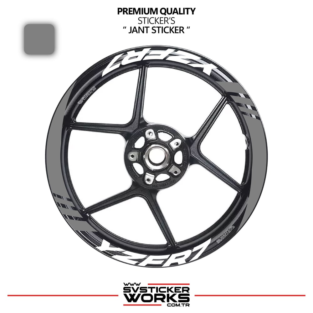 Yamaha YZF-R7 Geniş Jant Kaplama Sticker Etiket Modeli 16lı Set Sticker Yüksek Kalite