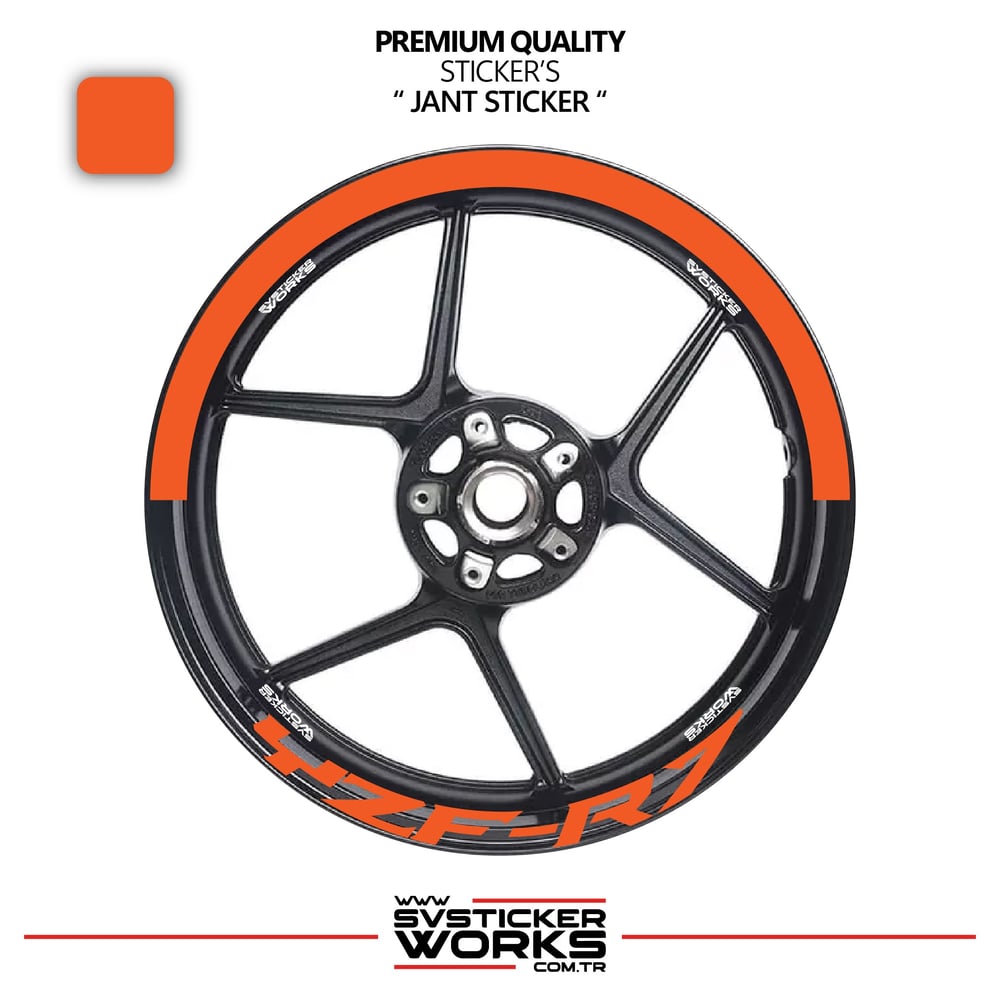 Yamaha Yzf-R7 Jant Şeridi – Yarım Jant Kaplama & Yzf-R7 Yazı Sticker Seti