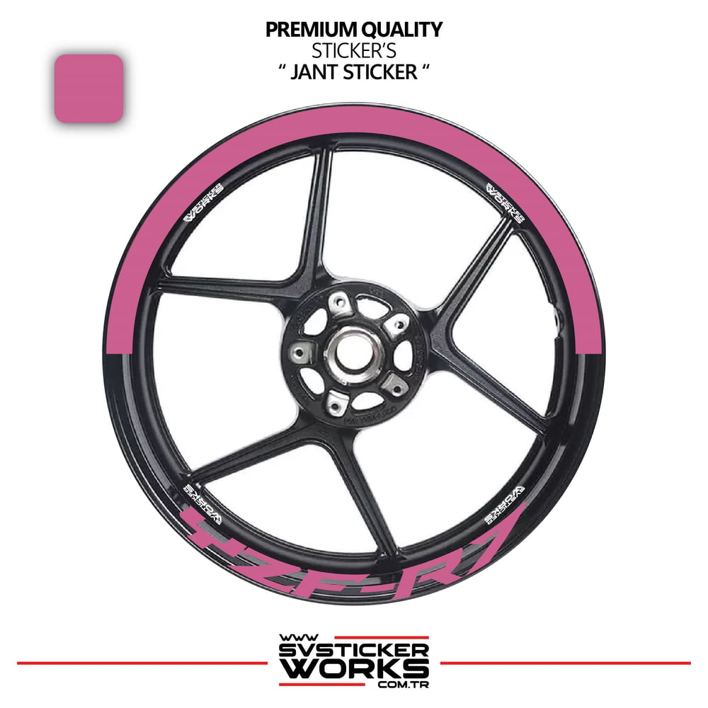 Yamaha Yzf-R7 Jant Şeridi – Yarım Jant Kaplama & Yzf-R7 Yazı Sticker Seti