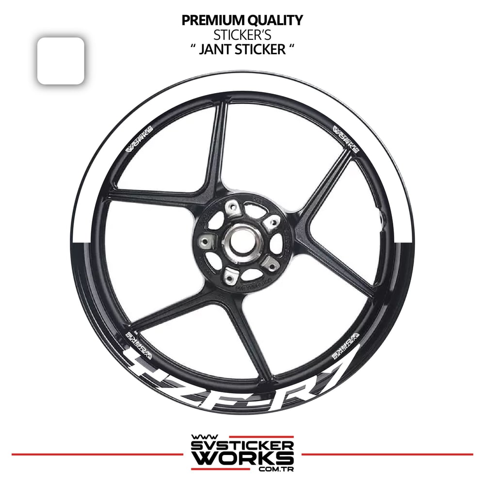 Yamaha Yzf-R7 Jant Şeridi – Yarım Jant Kaplama & Yzf-R7 Yazı Sticker Seti