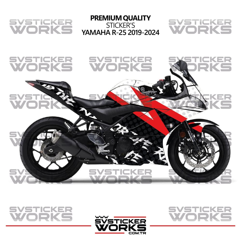 Yamaha R25 Kaplama Sticker Ride Or Die Design Motor Kaplama Modeli Hazır Kit 2019-2024 Uyumlu 