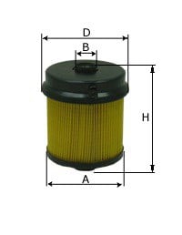CE0302M | 8980370110 | ISUZU NOVO.TURKUAZ,NLR 85,NPR 75,10 LONG,NQR 3D EURO 4 MOTOR 2011- ELEMAN TİPİ YAKIT FİLTRESİ