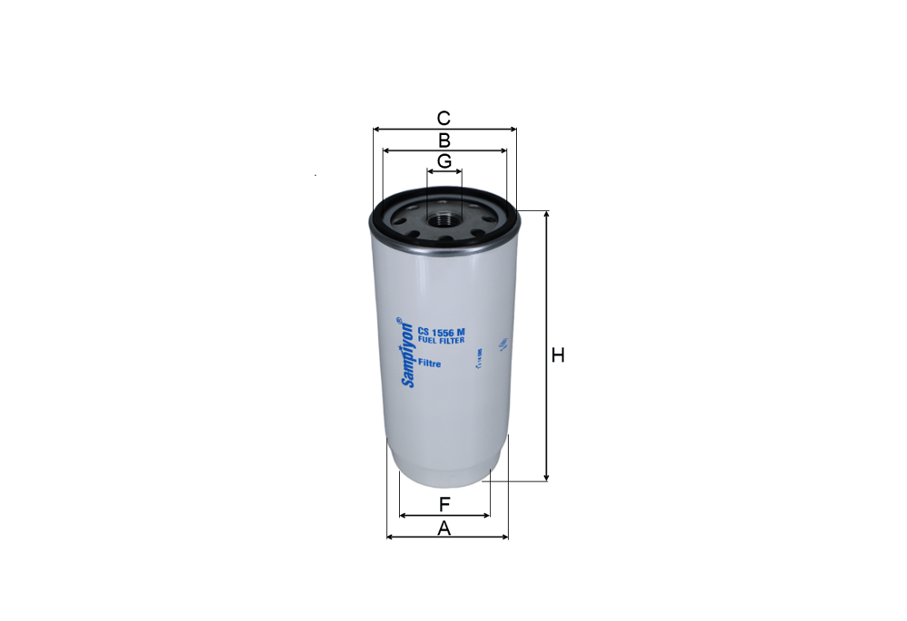 CS1556M | 1433649 | FORD CARGO 1842 T,1848 T,3242 S HR,3542 D,4142 D,4136 D EURO 6 MOTOR 2016- ŞASE FİLTRESİ