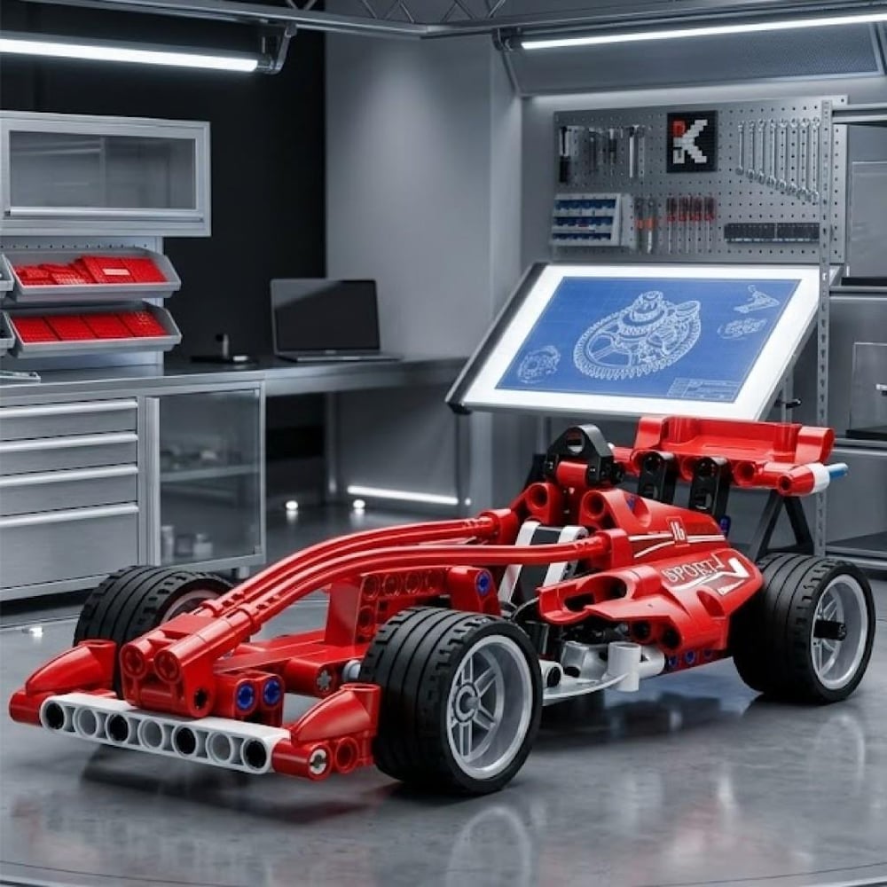 CADA FORMULA YARIŞ ARABASI ÇEK BIRAK  144 PARÇA BLOCK OYUNCAK