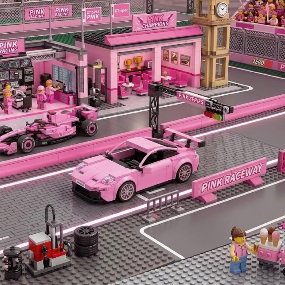 CADA PEMBE Efsane Spor Araba RS 280 PARÇA  BLOCK OYUNCAK