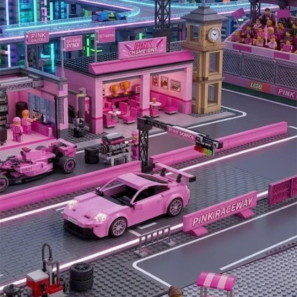 CADA PEMBE Efsane Spor Araba RS 280 PARÇA  BLOCK OYUNCAK